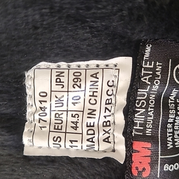 NORTIV8 Insulated Snow Boot, Black, Size 11 - Picture 5 of 6